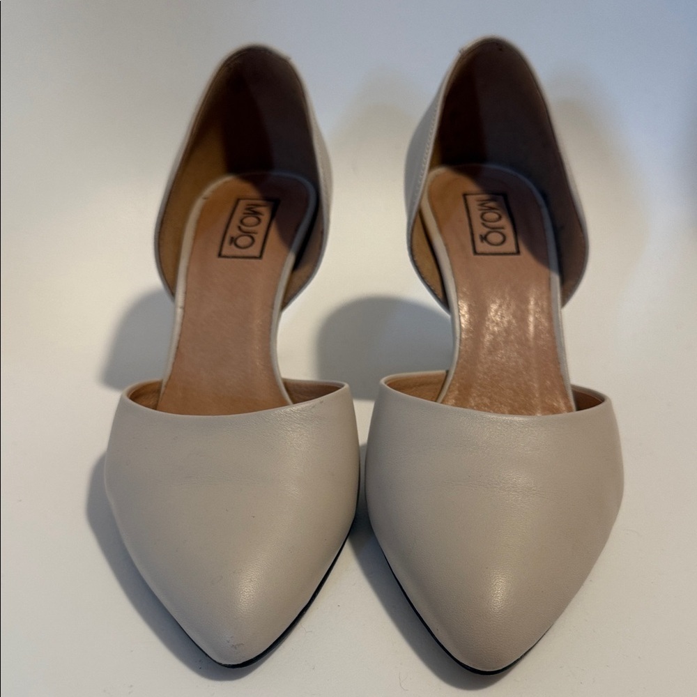 Mojo Claire d'Orsay pump in leather pointed toe and stiletto heel EU37/US6.5 - Picture 2 of 7